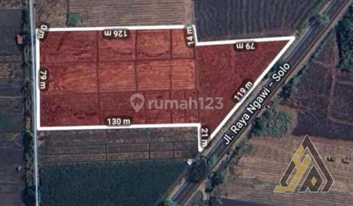 Dijual Lahan Industri,lokasi Sambungmacan Sragen,luas 2 Ha,bu  2