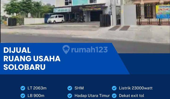 Dijual Ruko Strategis 2 Lantai Luas 2063m2 Lokasi  Solo Baru 1