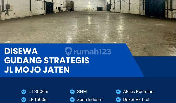 Disewakan Gudang Strategis Industri 3500m2 Lokasi Jaten, Karanganyar  1