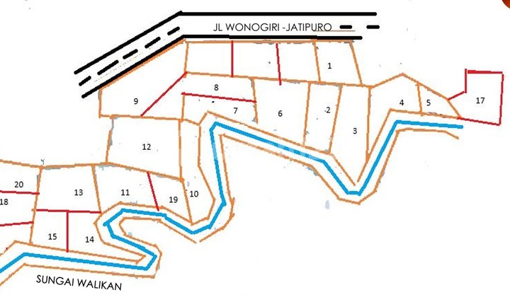 Industrial Zone Land Location Wonogiri Area 10 Hectares