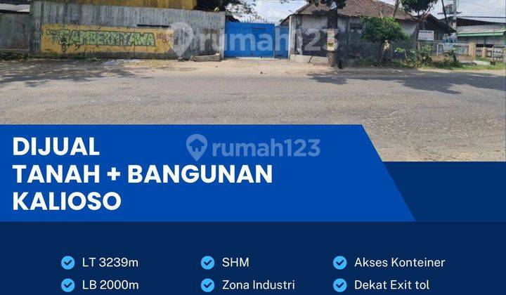 Dijual Cepat Gudang Industri,lokasi Gondangrejo, Karanganyar 3239m2 Bu  1