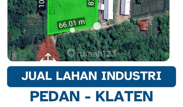 Dijual Lahan Strategis Industri,lokasi Pedan,klaten,luas 6600m2,Bu  1