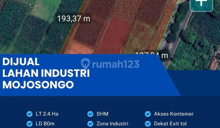 Dijual Lahan Zona Industri,lokasi Mojosongo,solo,luas 2,4 Ha,bu  1