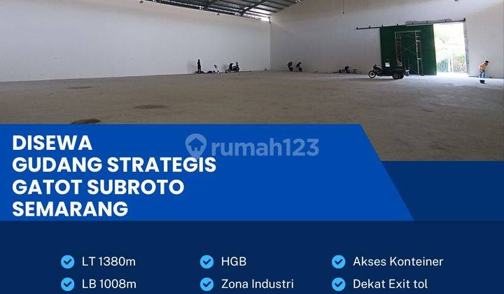 Disewakan Gudang Strategis Industri 1380m2 Lokasi Ngaliyan,semarang  1