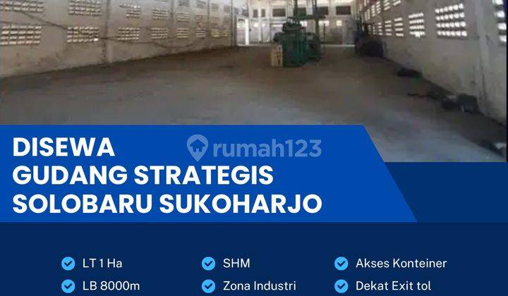 Disewa Gudang Zona Industri 1 Hektar Lokasi Solo Baru 1