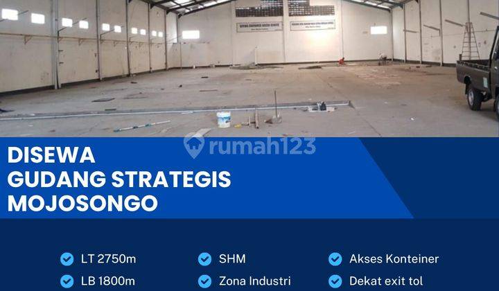 Disewakan Gudang Strategis Zona Industri 2750m2 Berlimbah Mojosongo,solo 1