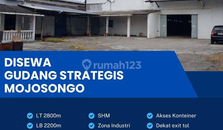 Disewakan Gudang Strategis Zona Industri 2802m2 Lokasi Mojosongo,solo 1