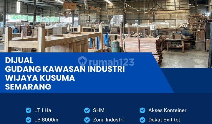 Dijual Gudang Strategis Zona Industri,Lokasi Tugu,Semarang 1 Hektar Bu! 1