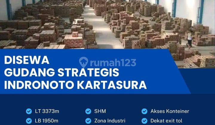 Disewakan Gudang Industri 3373m2 Lokasi Kartasura,sukoharjo  1