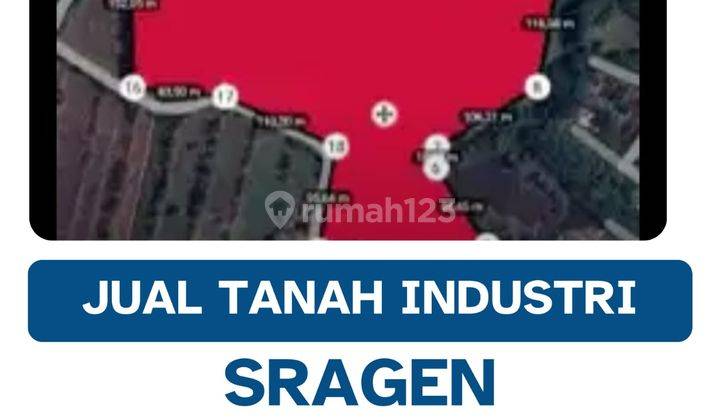 Dijual Lahan Zona Industri,lokasi Sragen,luas 15 Hektar,bu 1