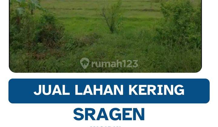 Dijual Lahan Zona Industri Lokasi Masaran Sragen,luas 7545m2,Bu  1