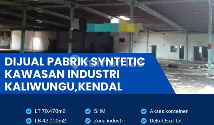 Dijual pabrik industri syntetik lokasi kaliwungu kendal  70470m BU! 1