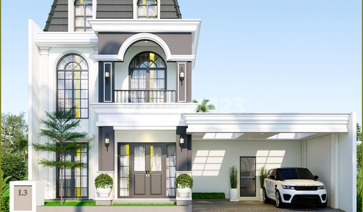 3-story house in Gamping, Sleman  
Includes Attic Room & Pool  
Near Gamping Toll Exit
