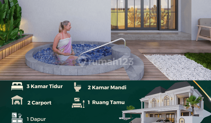 Rumah Super Mewah Jogja Bonus Jacuzzi 5 Menit Mall Amplaz  2