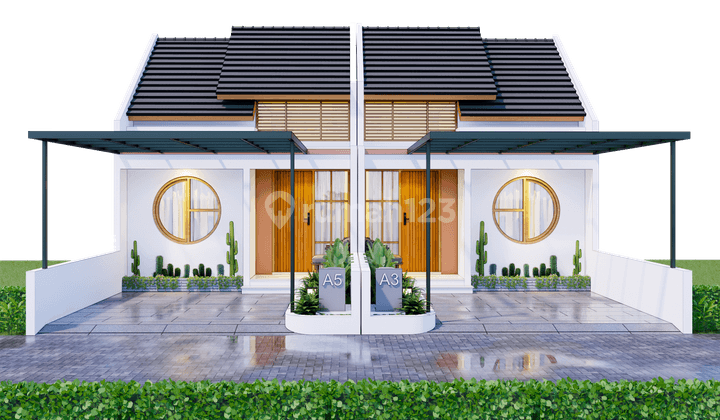 Rumah Murah Jogja Desain Jepang 20 Menit ke Kota Ada Pos Security 1