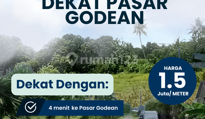 Tanah kavling SHM Godean Dekat Pasar godean