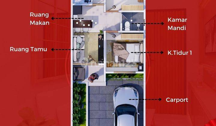 Rumah Murah di Jogja Ada Taman Bermain Ala Jepang Dekat Brimob Sentolo 2