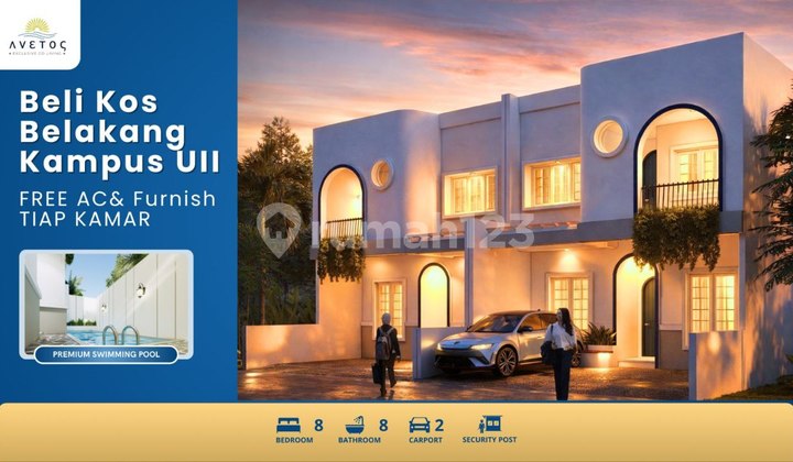 Premium Boarding House Property in UII Area - Strategic Location in North Jogja with Complete Facilities