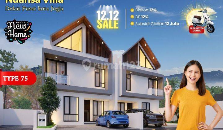 Rumah Mewah 2 Lantai Dekat Kampus Umy, Harga 700 Jutaan  1