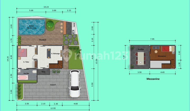 For Sale: Jogja Villa House in Bangunjiwo, Bantul, Includes Pool and Rooftop For Sale: Jogja Villa House in Bangunjiwo, Bantul, Includes Pool and Rooftop