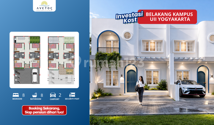 For Sale: Exclusive 2-Storey Co-Living Kost with SHM, Inside Cluster, Jogja 1