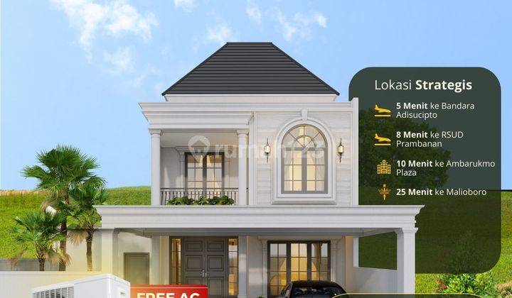 Rumah American Style Dengan Kolam Renang di Sleman Dapatkan 4 Unit Ac Gratis 1