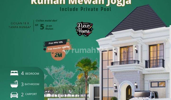 Rumah di Cluster Elit Gaya American Style Jogja Barat 1