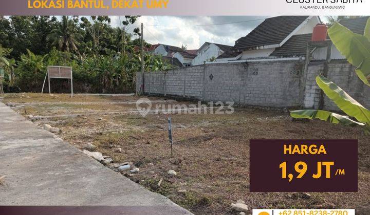 Investasi Aman Dijual Tanah di Bantul, Sertifikat SHM 1