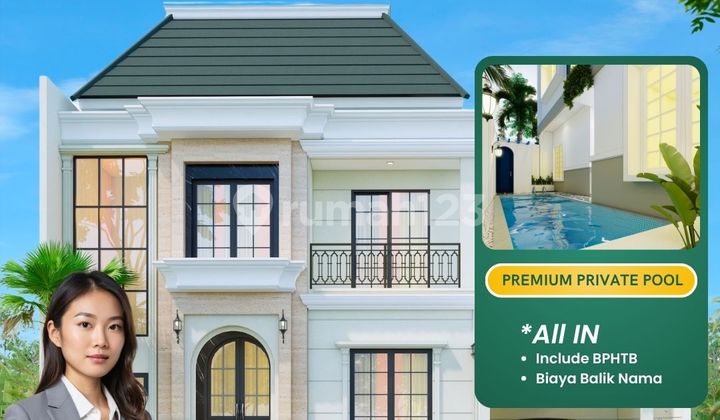 Dijual Rumah Mewah Dekat Tugu Jogja dengan Kolam Renang Pribadi