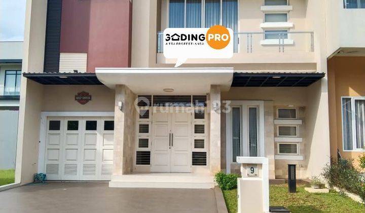 RUMAH DESIGN ELEGANT BAGUS SEMI FURNISH DI CLUSTER SCARLET GADING SERPONG

 1