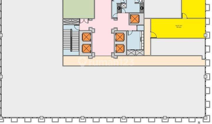 Disewakan Kantor Dengan Luasan 69m2 Jakarta Selatan Plaza Aminta 2