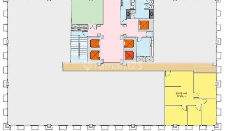 Disewakan Kantor Dengan Luasan 123m2 Jakarta Selatan Plaza Aminta 2