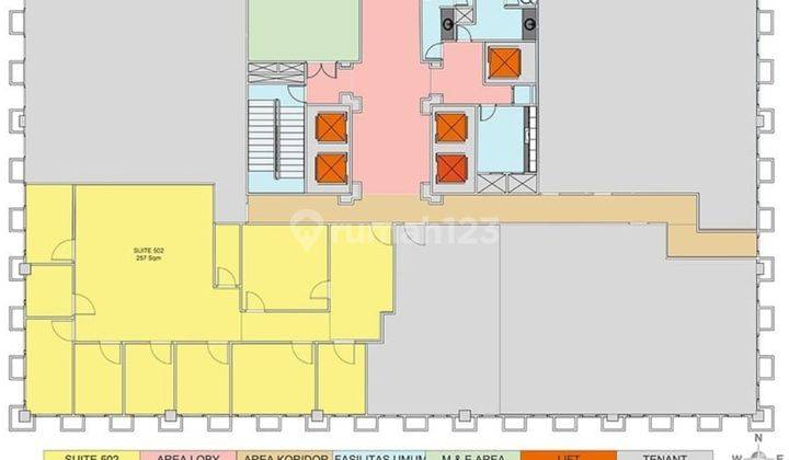 Disewakan Kantor Dengan Luasan 257m2 Jakarta Selatan Plaza Aminta 2