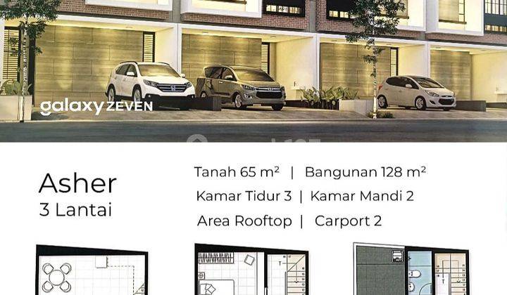 Jual Rumah Baru Scandinavian 3 Lantai + Rooftop Pantai Mentari 1