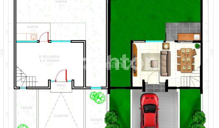 RUMAH MODERN  DAN NYAMAN DI PERUMAHAN THE PEAK  DI MANGGAR 2