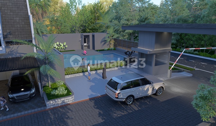 Rumah 2 Lantai Desain Modern Tropis Di Godean Sidoarum Yogyakarta