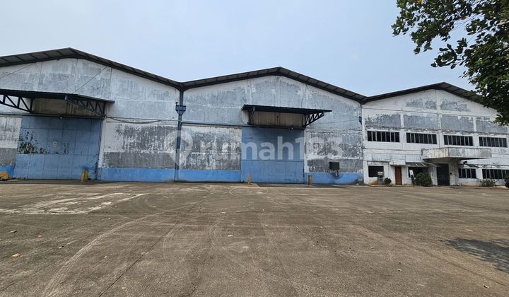 For sale: land with a usable warehouse.