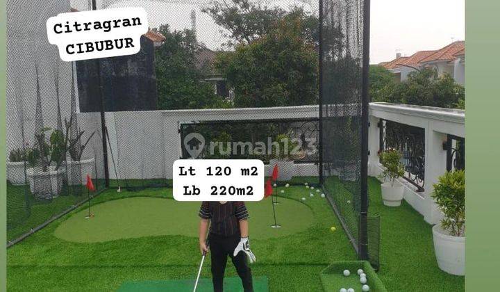 Rumah cantik siap huni di Citragran Cibubur ada mini golf di rooftop  2