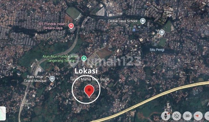 Tanah, Lokasi Stategis Pinggir Jalan Parigi Bintaro Tangsel