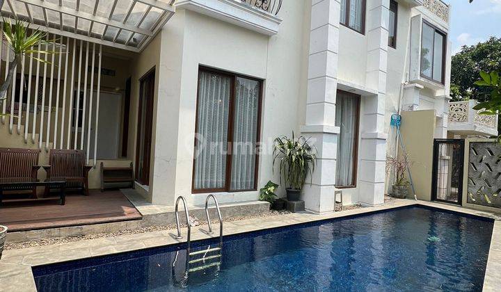 Rumah Design Bali 3 Lantai Fasilitas Kolam Renang Dan Rooftop Di Sentul City Bogor 1