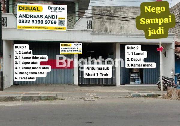 JUAL RUKO DEKAT PASAR DI TULUNGAGUNG KOTA. BUAT BAGI WARIS. LOKASI STRATEGIS. 1