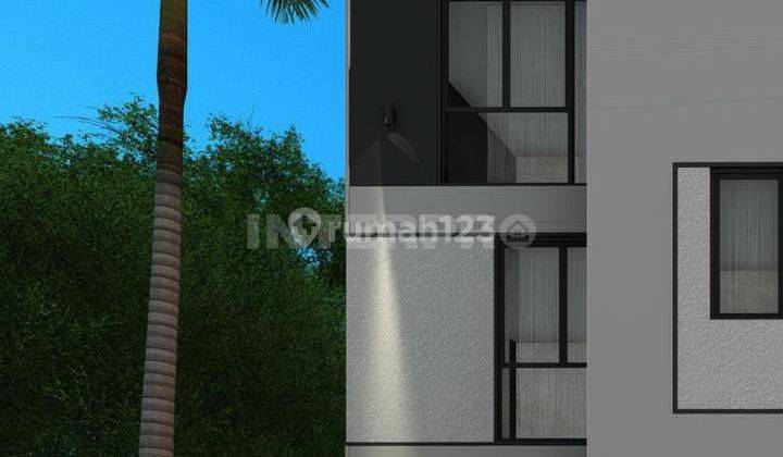 tampak depan rumah baru 3 lantai bebas