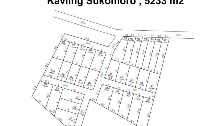 jual tanah pinggir jalan sukomoro km 18 1