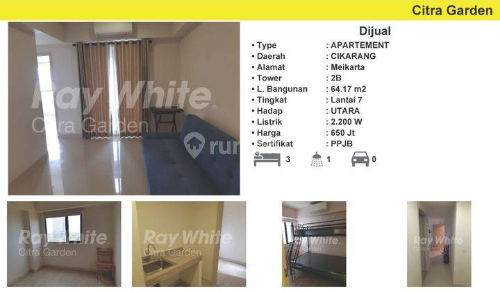 Dijual Murah Apartemen Meikarta, Ada Balkon 1