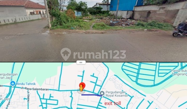 Kavling siap bangun di Jl. Raya Salembaran Kosambi, 019SKW