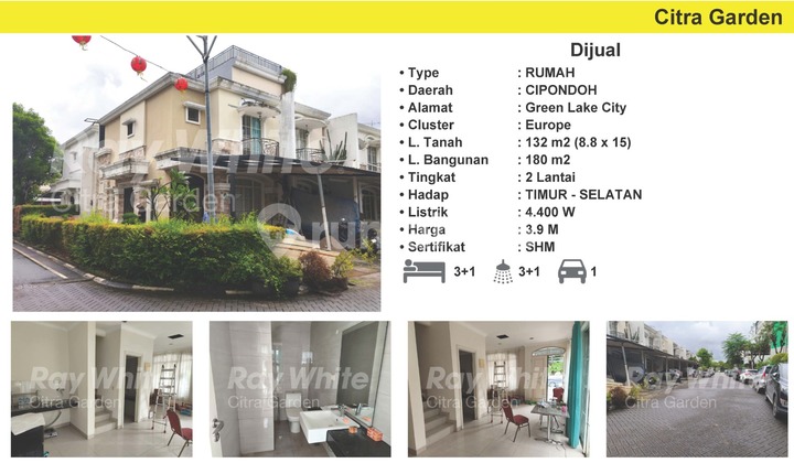 Rumah Siap Huni Green Lake City Hook Depan Danau Rumah Siap Huni Green Lake City Hook Depan Danau