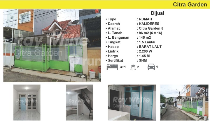 Termurah di Citra 5, Rumah Lama SHM, Jalan 2 Mobil
