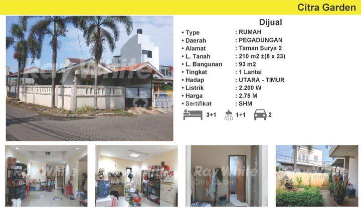 Rumah Hoek, Shm, Taman Surya 2, Murah Banget 1