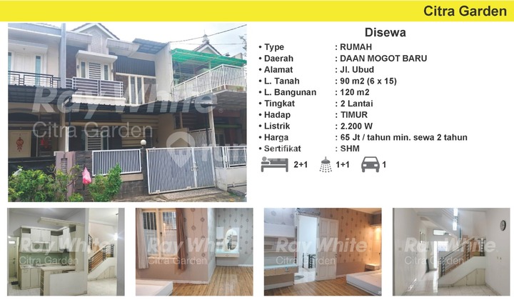 Disewakan Rumah Minimalis, Daan Mogot Baru, Jakarta Barat 1