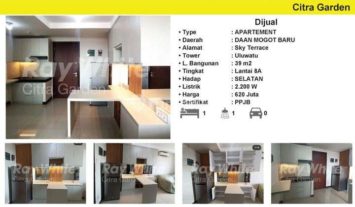 Turun Harga Apartemen Sky Terrace Daan Mogot Baru Furnished 1 Br 2